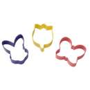 3 Piece Easter Cookie Cutter Set - Click Image to Close